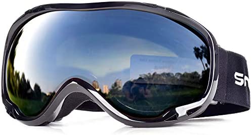 Очила за ски Snowledge, UV400 защита, Черни