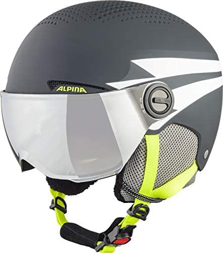 Каска за ски Alpina Zupo Visor Q- Lite, 54 - 58 см, Сива/Бяла