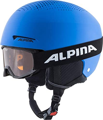 Каска за ски с очила Alpina Zupo, 51 - 55 см, Сини