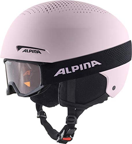 Каска за ски с очила Alpina Zupo, 48 - 52 см, Розови