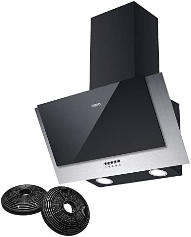 Аспиратор CIARRA CBCB6736C, 2в1, ширина 60 см, капацитет 380 м3/ч, LED осветление, филтър за мазнини, клас D, Черен
