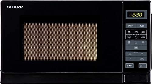 Микровълнова фурна Sharp R-742 BKW, 900 W, 25 литра, Черна