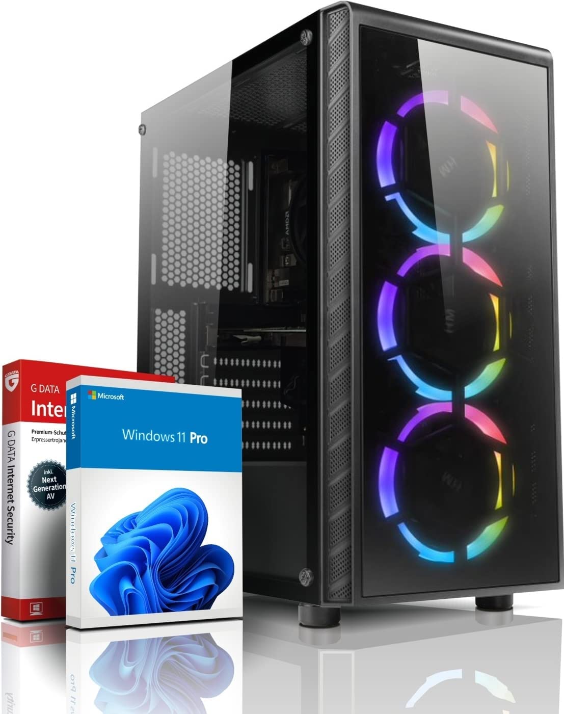 Геймърски компютър, AMD Ryzen 7 5700X 4.6 GHz, Nvidia GeForce RTX 3060 12GB DDR6 , 32GB DDR4 RAM, 1TB SSD, Win 11 Pro