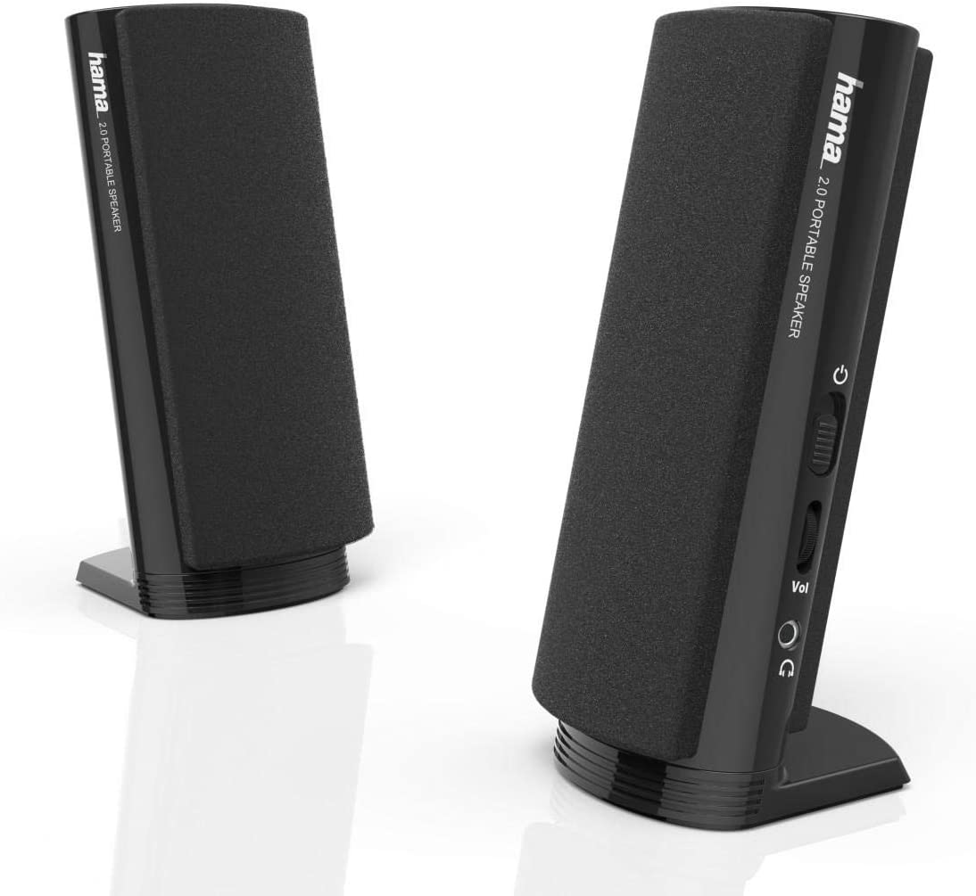 Колонки за компютър Hama E 80, 2 канала, 2.5W, Черни