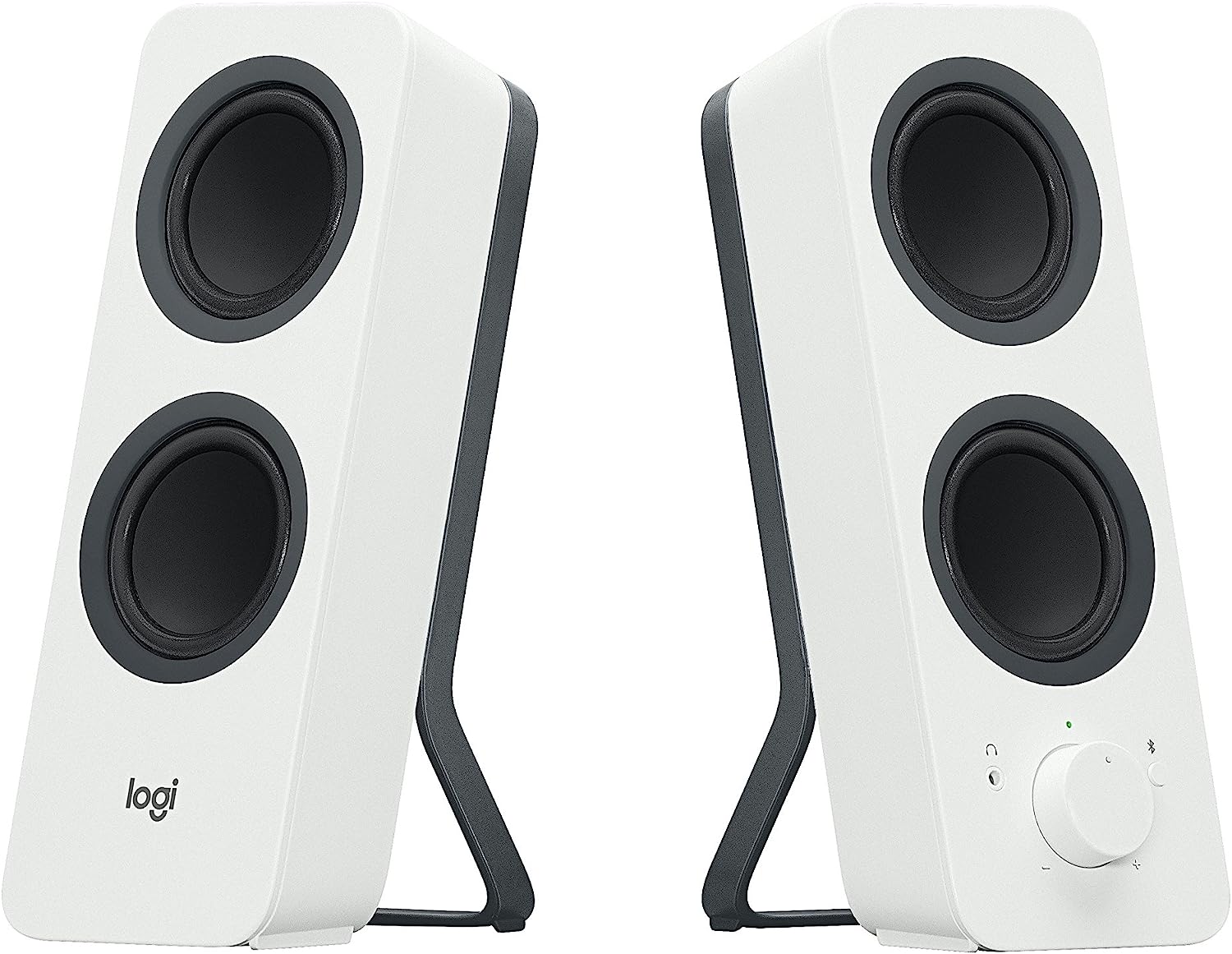 Безжични колонки за компютър Logitech Z207, Bluetooth, 10 W, 2 канала, Бели