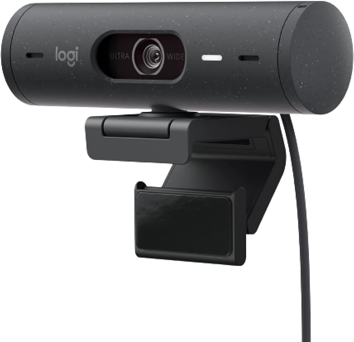 Уеб камера Logitech Brio 500, Full HD 1920 x 1080 px, Вграден двоен микрофон, Шумопотискащо покритие, Черна