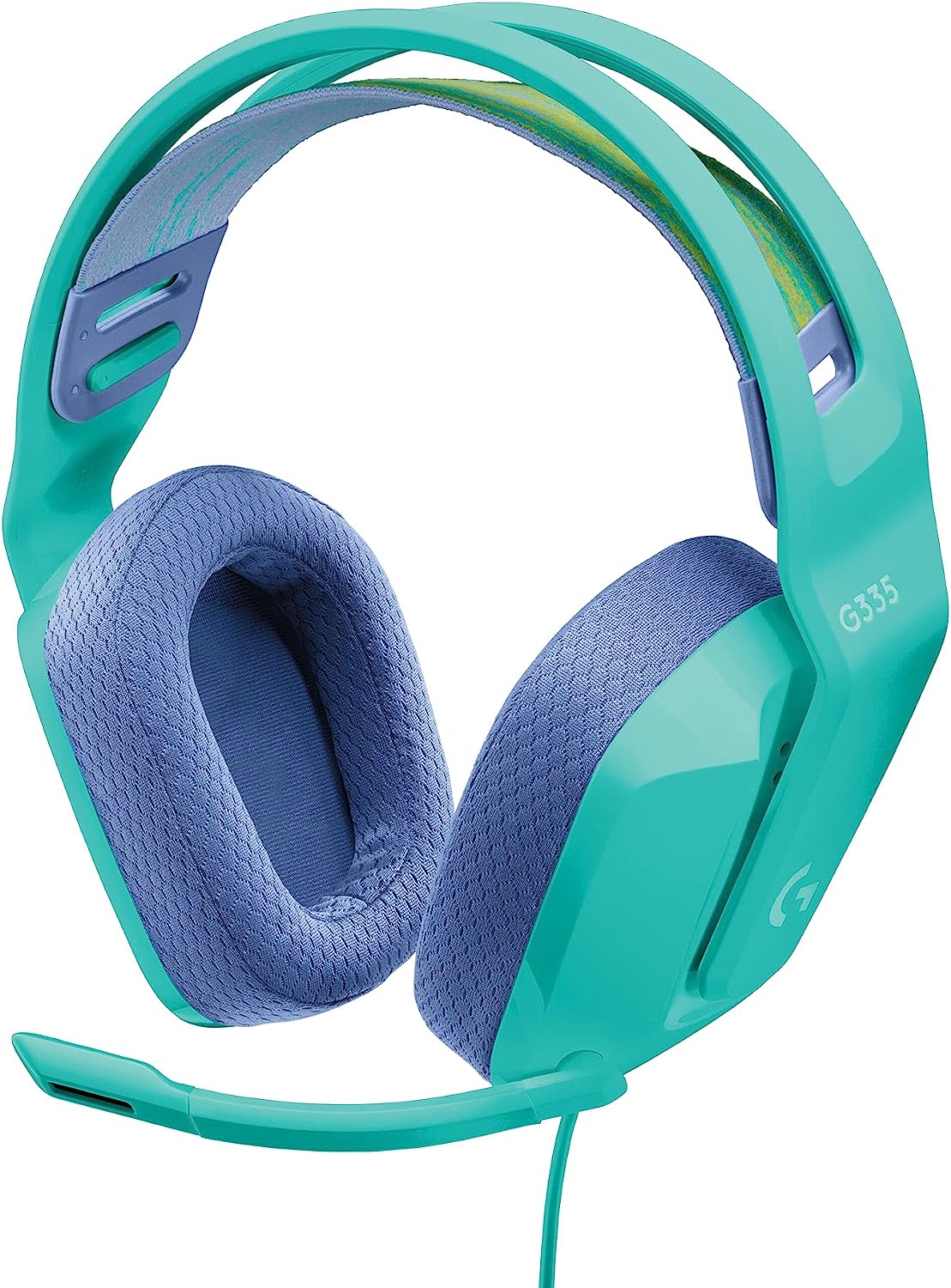 Геймърски слушалки Logitech G335, Микрофон, 3.5 мм аудио порт, Сини