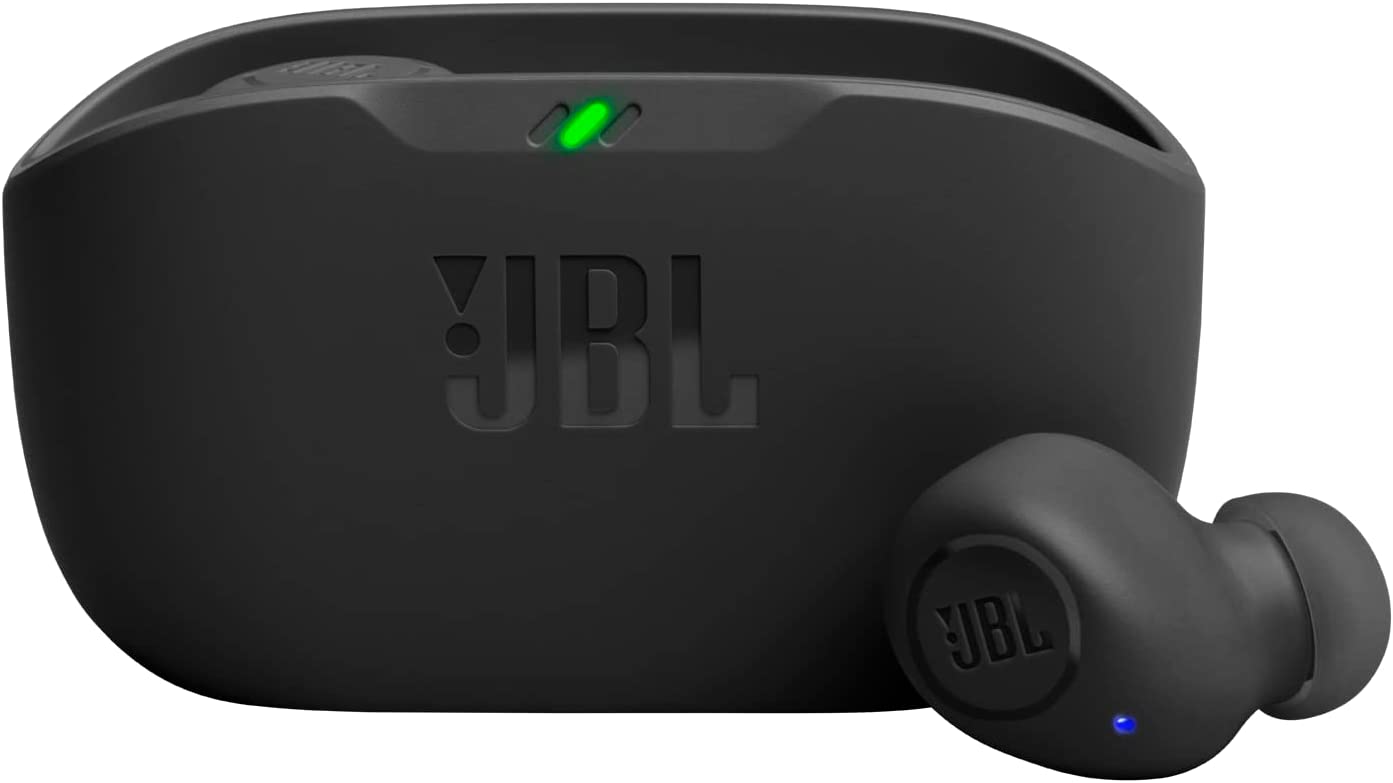 Безжични слушалки JBL Wave Buds, IP54 защита, Мощен бас, 32 часа живот на батерията, Bluetooth, Черни