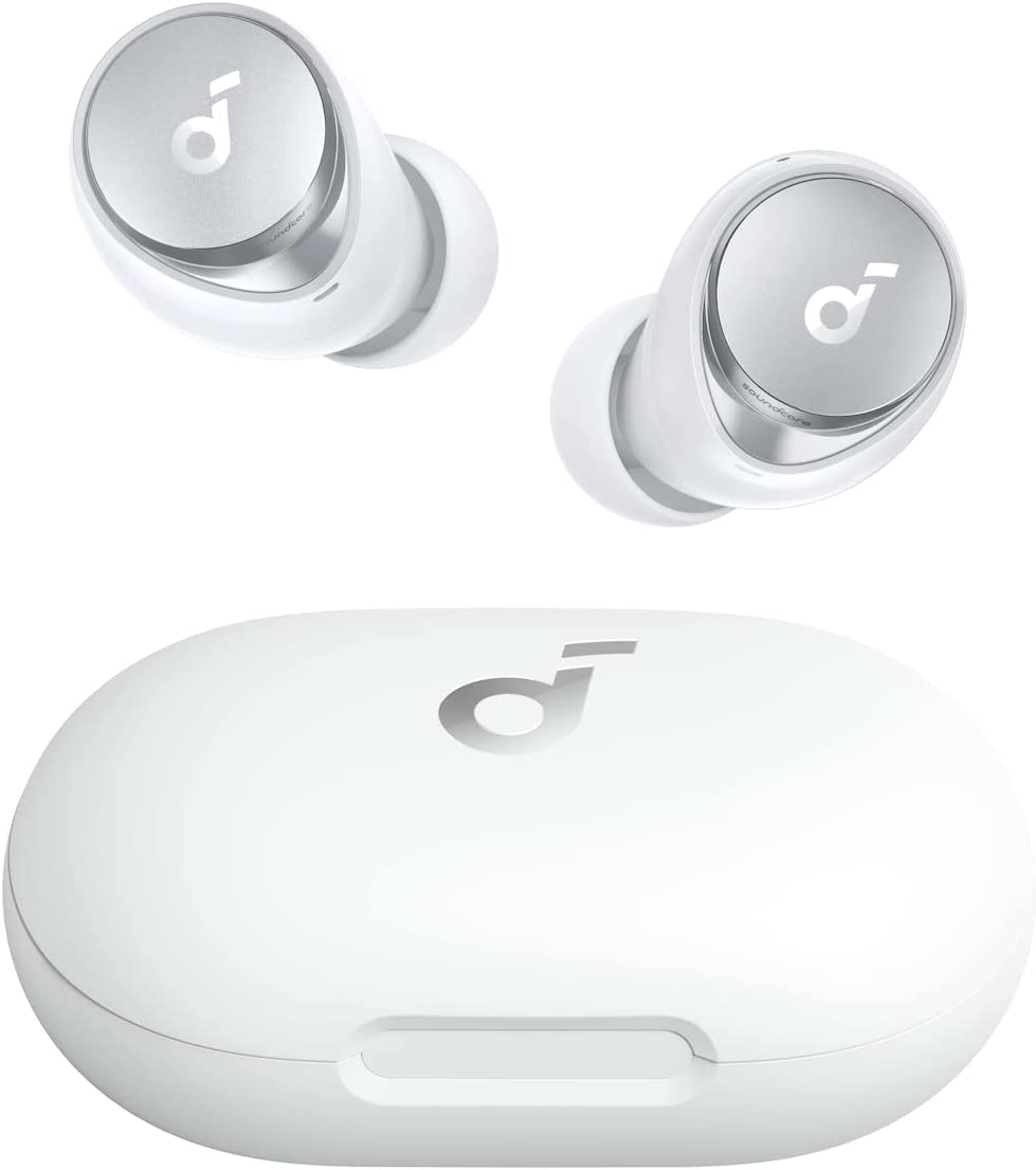Безжични слушалки Soundcore от Anker Space A40, Шумопотискане, до 50 часа възпроизвеждане, Bluetooth, Бели