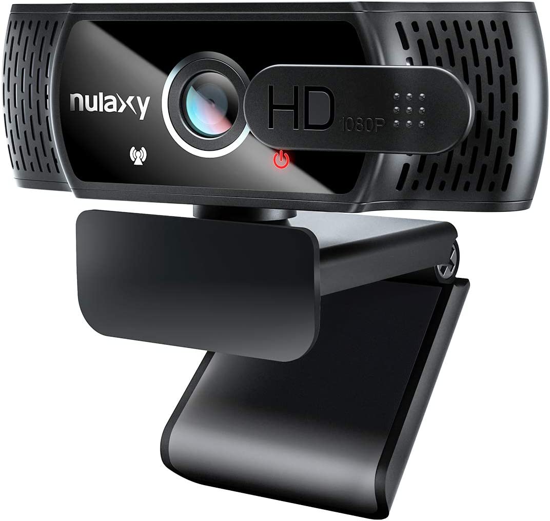 Уеб камера Nulaxy C900, Full HD, Вграден микрофон, 30 fps, Plug & Play, USB, Черна