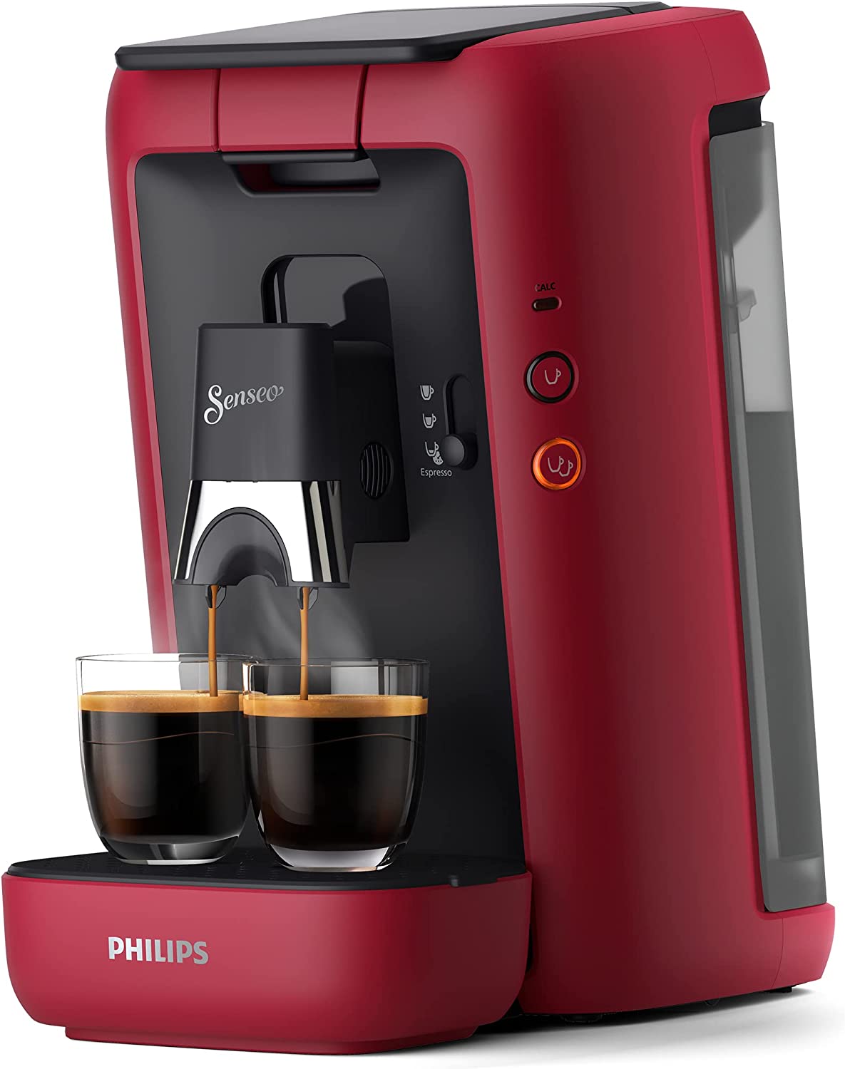 Кафемашина Philips Senseo Maestro CSA260/90, 1.2 литра, 1450 W, Капсули, Intense Plus технология, Червена