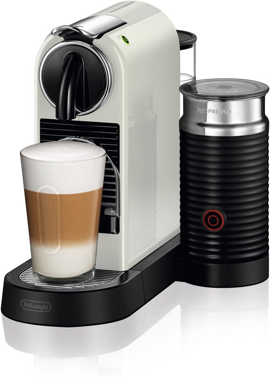 Кафемашина De'longhi Nespresso EN267.WAE, 1710 W, 1000 мл, Еспресо/Лунго, Интегрирана пяна за капучино, Кремава/Черна