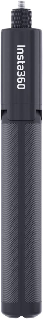 Селфи стик за спортни камери Insta360 X3, X2, ONE RS, ONE, GO 2, ONE R, ONE X, Вграден статив, Черен