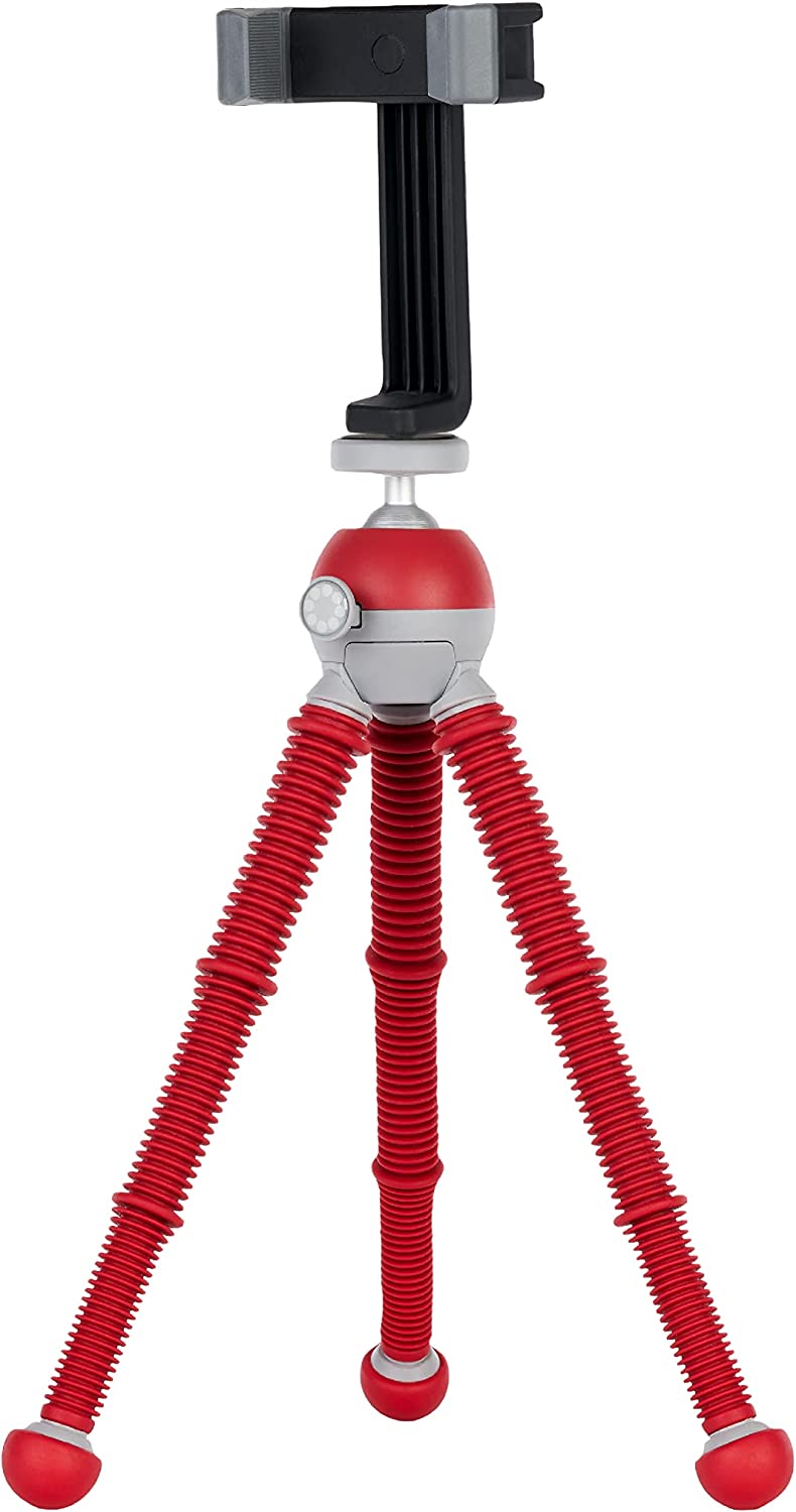 Трипод JOBY PodZilla GripTight 360, Гъвкави крачета, До 1 кг натоварване, Червен