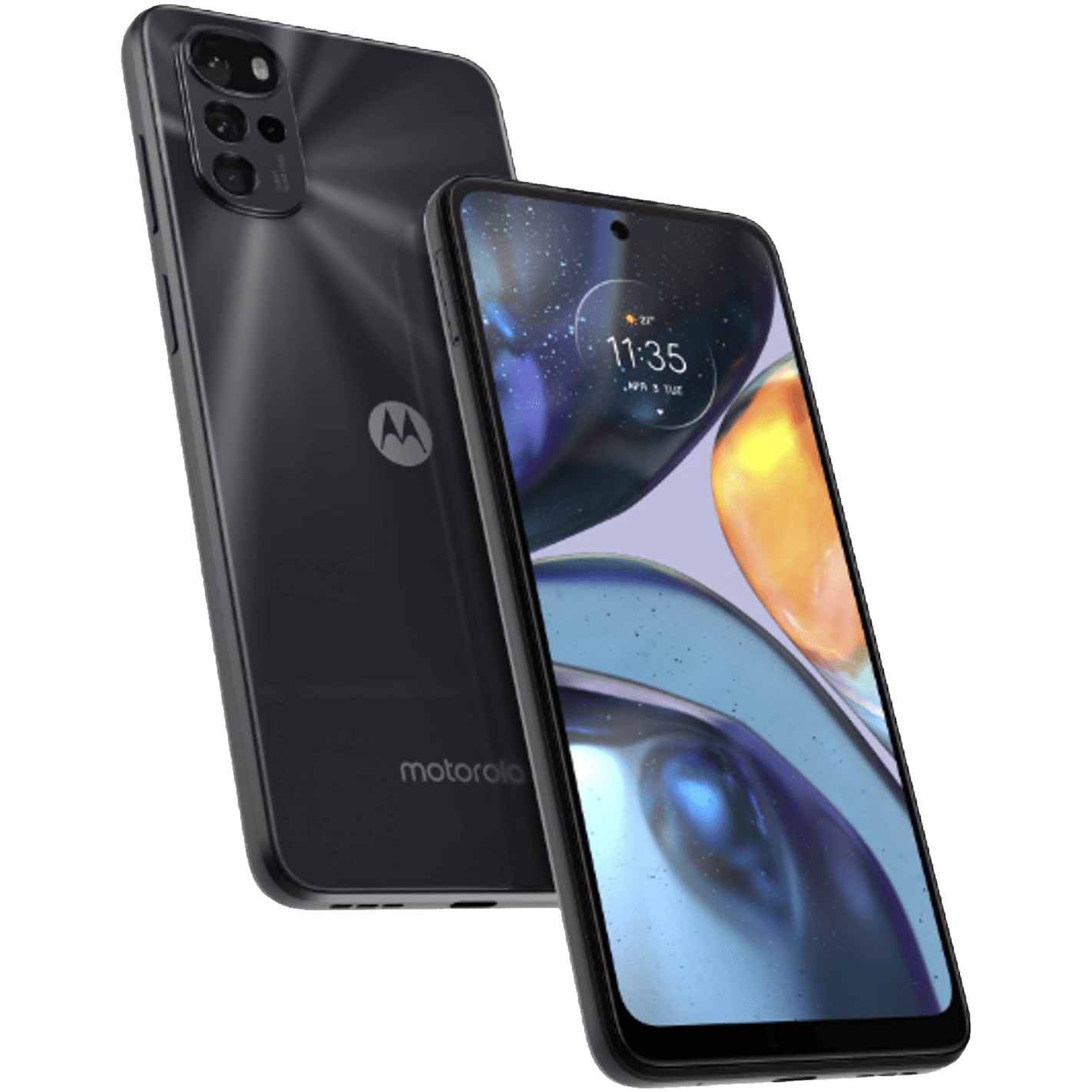 Смартфон Motorola Moto G22, 4G, Nano Sim, 6.5'', IPS LCD, 90Hz, 64GB, 4GB RAM, Черен