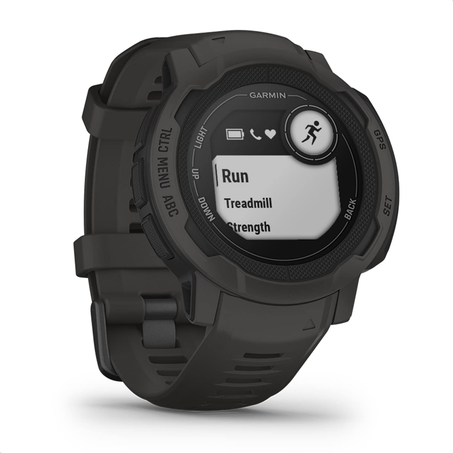 Смарт часовник Garmin Instinct 2, 45 мм, GPS, Водоустойчив, До 28 дни живот на батерията, 40+ спортни режима, Черен