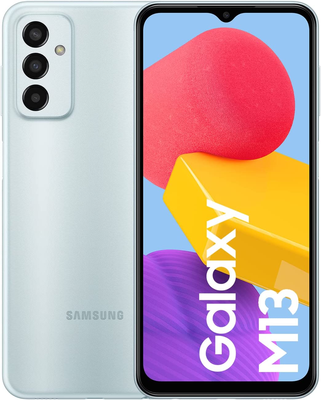 Смартфон Samsung Galaxy M13, 5G, Dual Sim, 6.6'', PLS LCD, 60Hz, 128GB, 4GB RAM, 5000 mAh, Светлосин