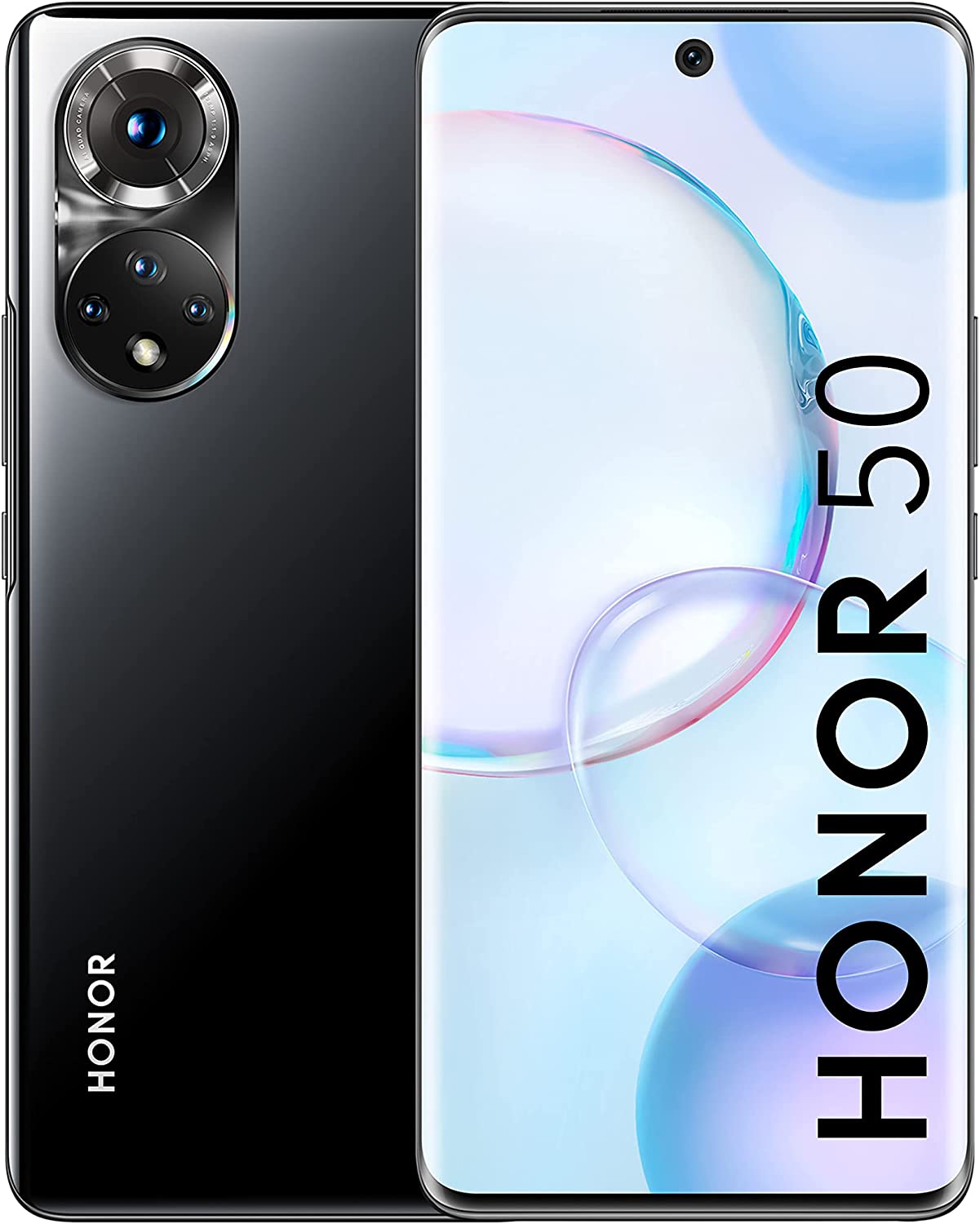 Смартфон Honor 50, 5G, Dual Sim, 6.57'', OLED, 120Hz, 256GB, 8GB RAM, Черен