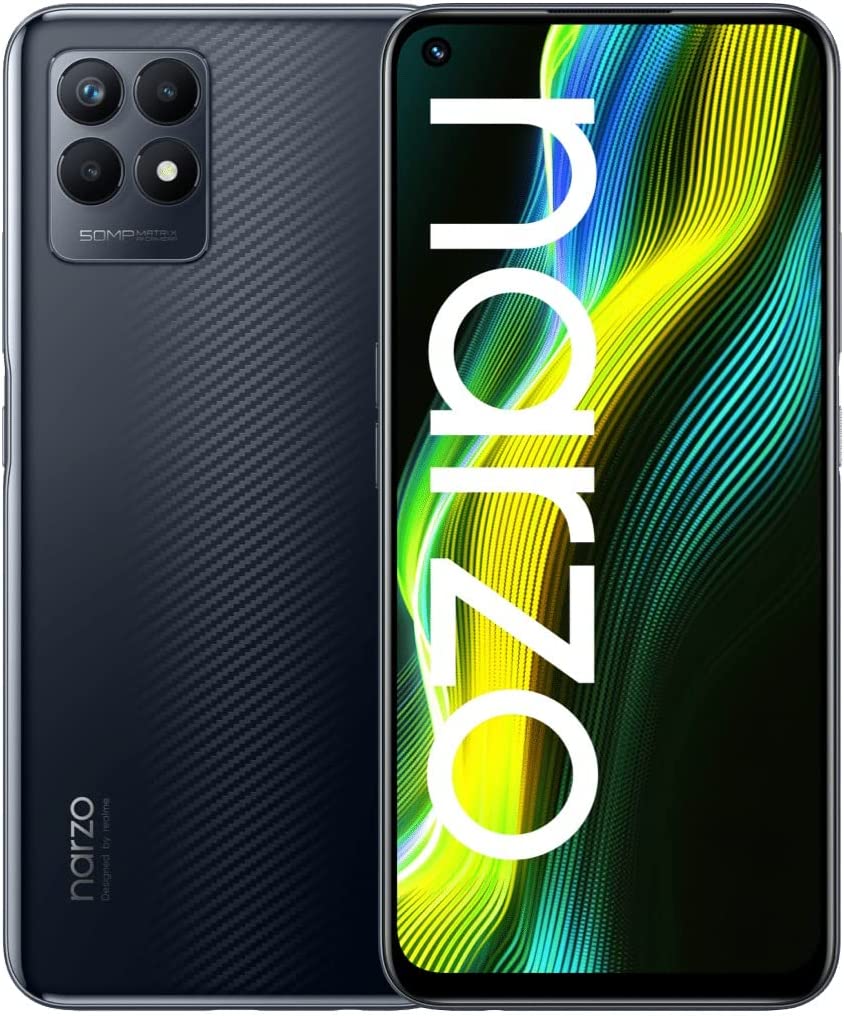 Смартфон Realme Narzo 50, 4G, Dual Sim, 6.6'', IPS LCD, 120Hz, 128GB, 4GB RAM, 5000 mAh, Черен