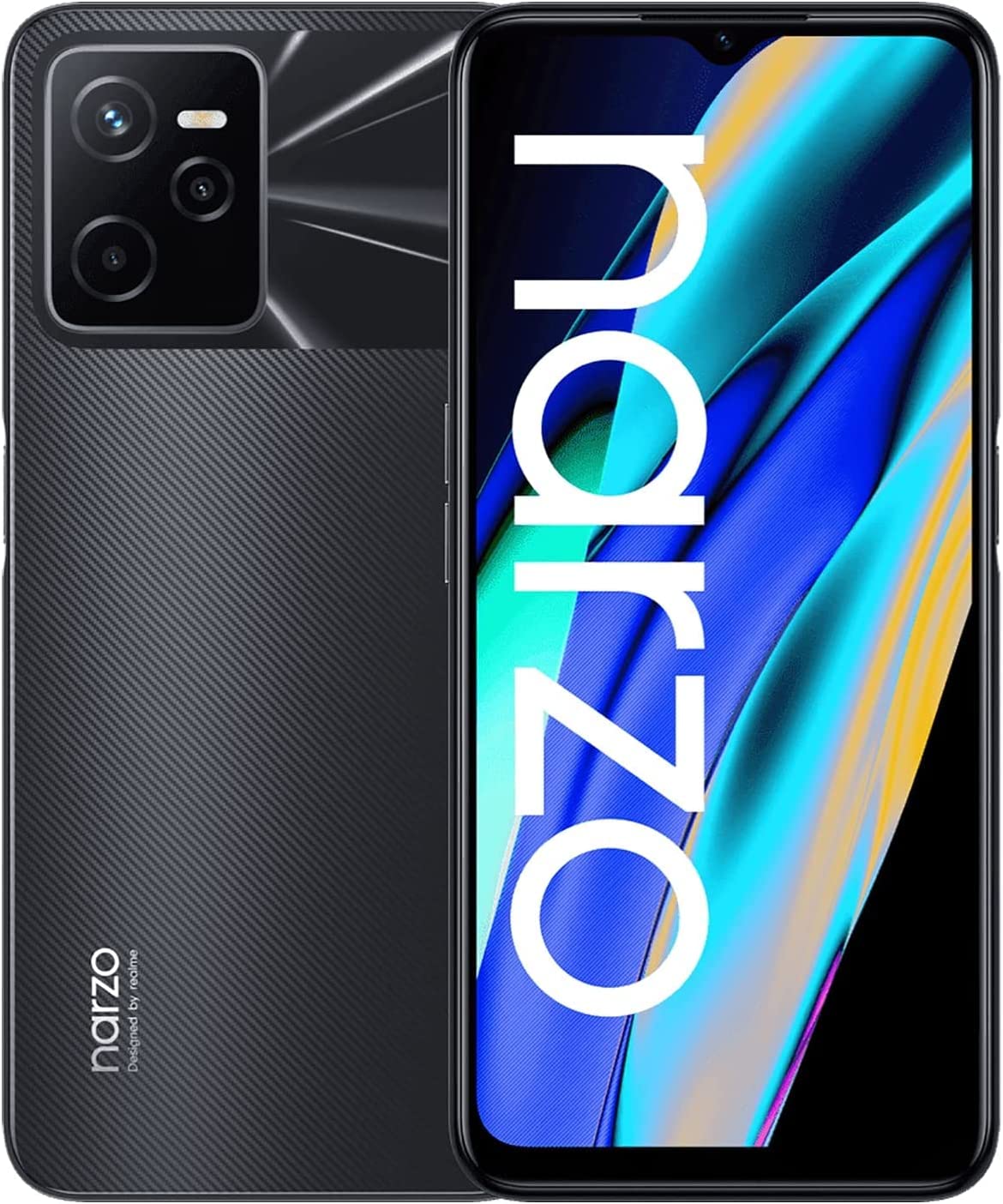Смартфон Realme Narzo 50A Prime, 4G, Dual Sim, 6.6'', IPS LCD, 64GB, 4GB RAM, 5000 mAh, Черен