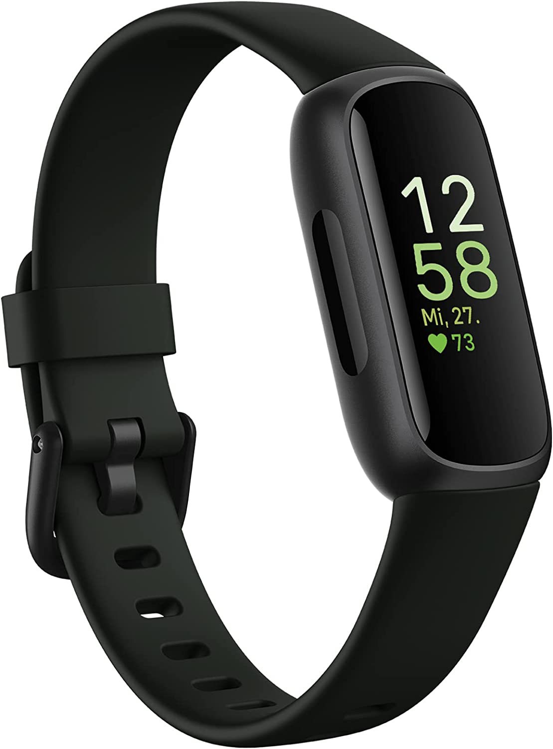 Фитнес гривна Fitbit Inspire 3, Водоустойчива, Сърдечен ритъм, SpO2, До 10 дни батерия, Черна