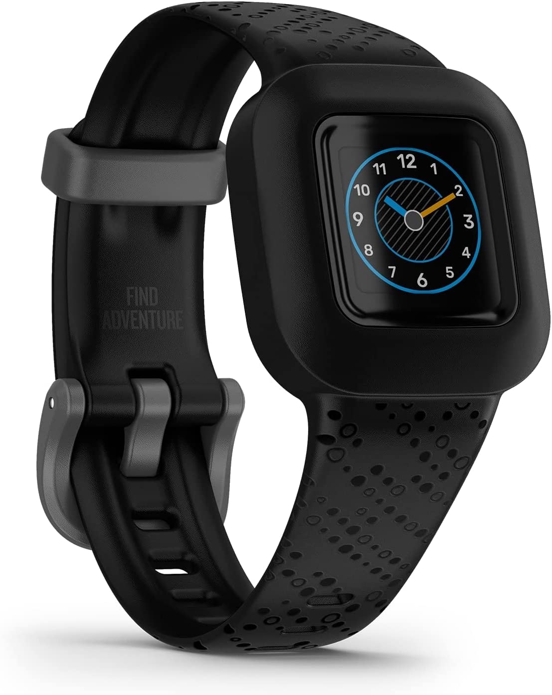 Детска фитнес гривна Garmin Vivofit Jr 3, Bluetooth, Водоустойчива, Крачкомер, Черна