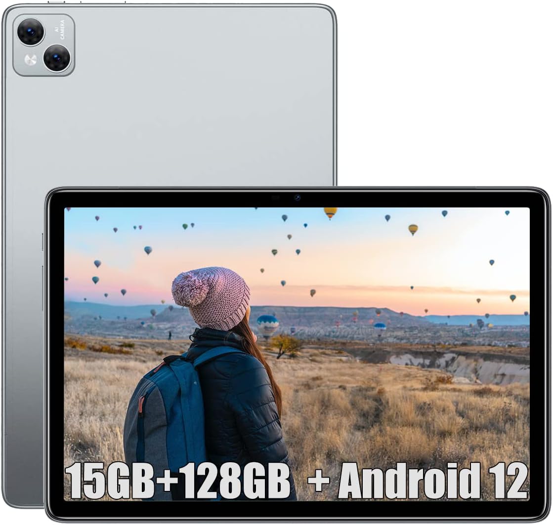 Таблет DOOGEE T10, Wi-Fi+4G, 10.1'', IPS LCD, 1200 x 1920px, 128GB, 15GB LPDDR4 RAM, Сив