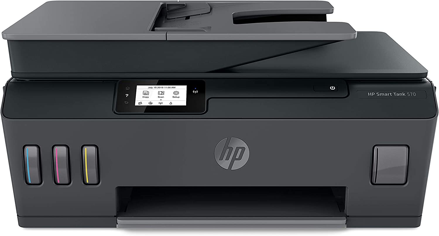 Мастиленоструен принтер HP Smart Tank Plus 570, 3в1, Bluetooth, WiFi, USB 2.0, ADF, A4, Цветен, Дуплекс, Черен