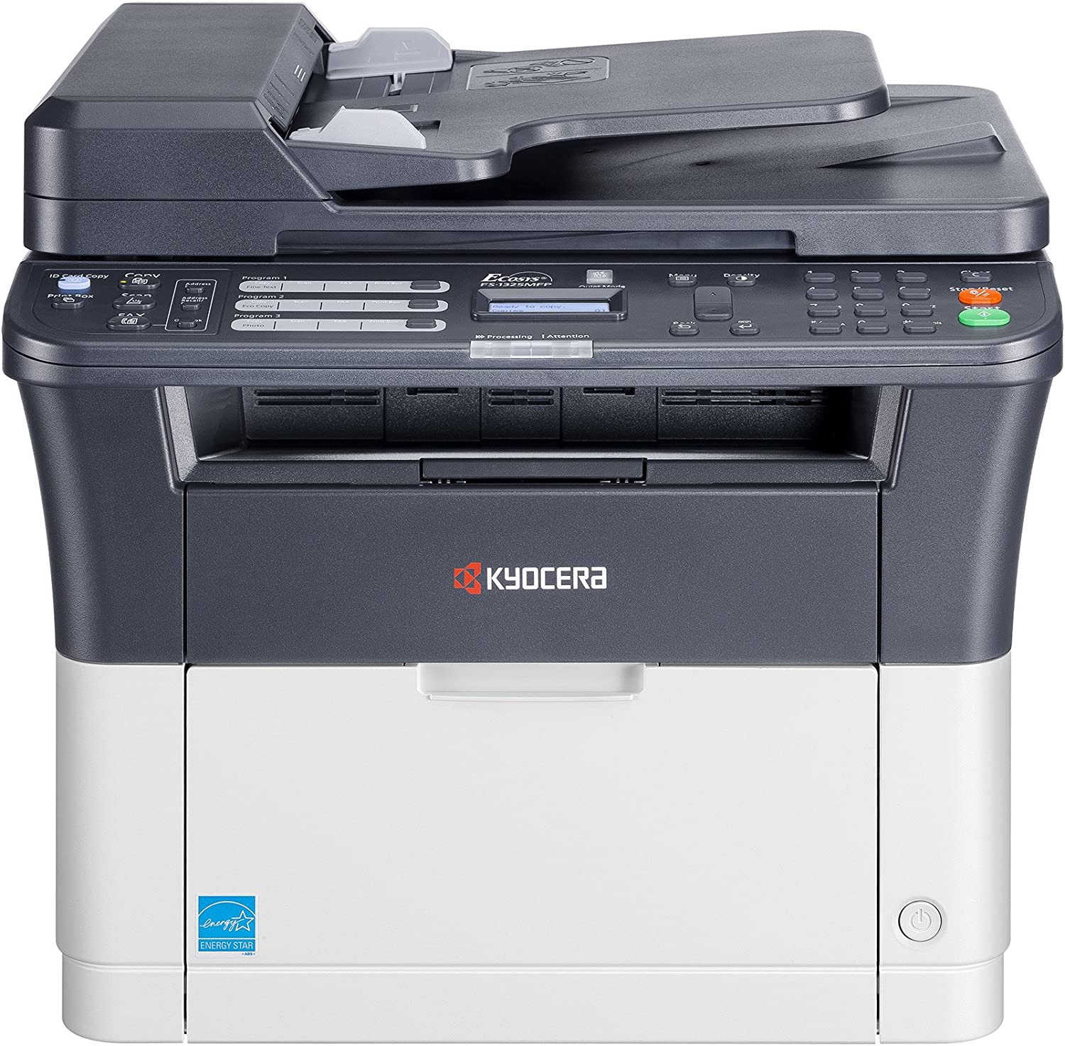Лазерен принтер Kyocera FS-1325MFP, 4в1, USB 2.0, Ethernet, A4, Дуплекс, Монохромен, 600 x 600 dpi, Черен