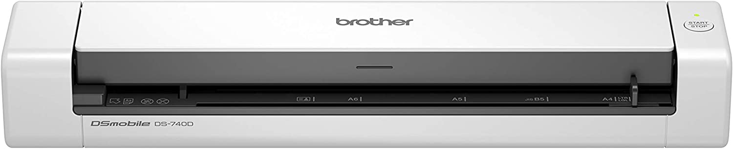Скенер Brother DS-740, USB 3.0, Дуплекс, А4, 15 ppm, LED дисплей, 600 DPI, Бял