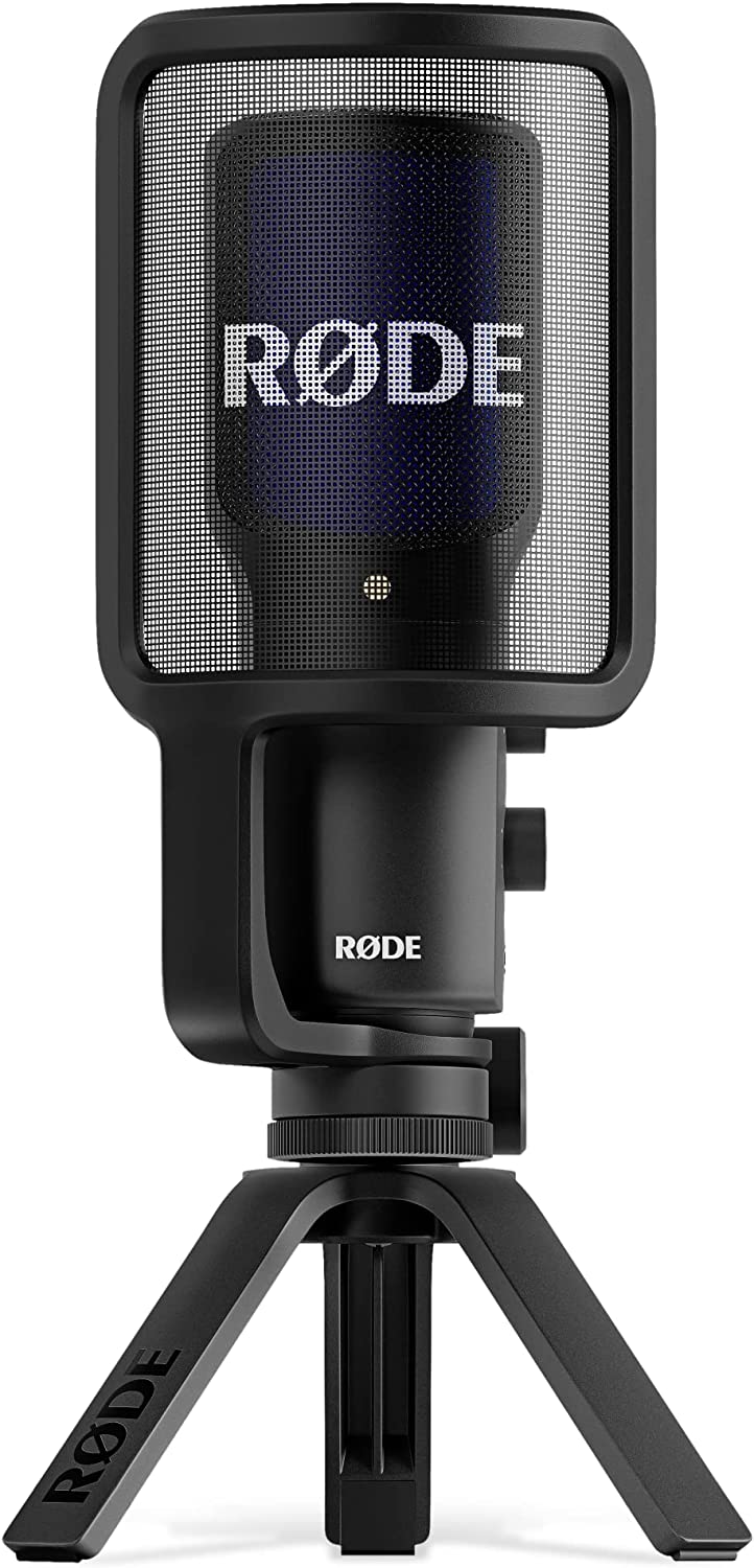 Професионален кондензаторен микрофон RØDE NT, USB, Черен