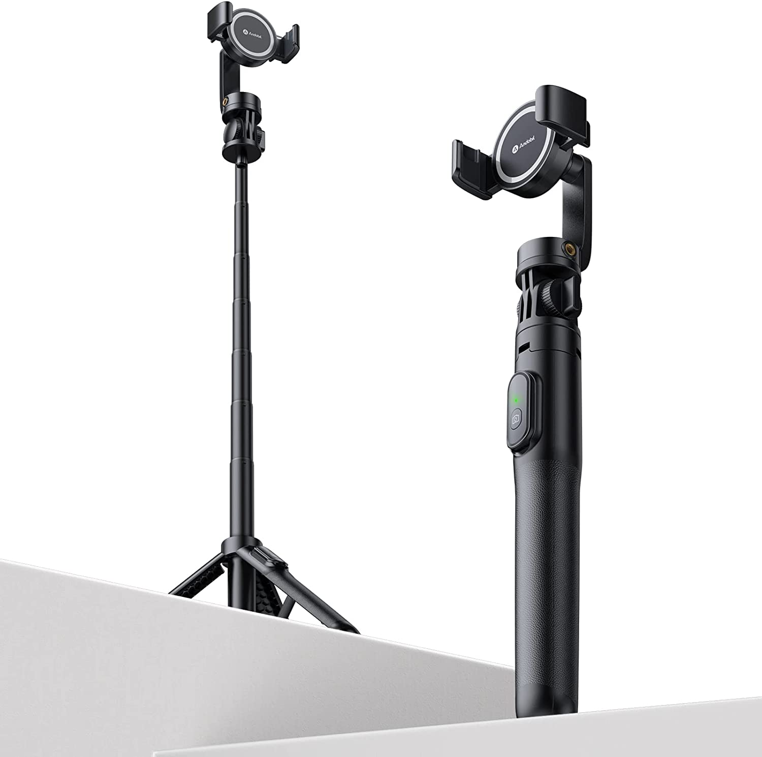 Селфи стик Аndobil MagStick, Bluetooth, Дистанционно управление, Черен
